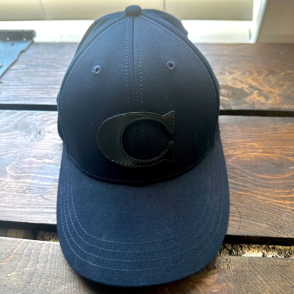 Navy blue with black coach hat